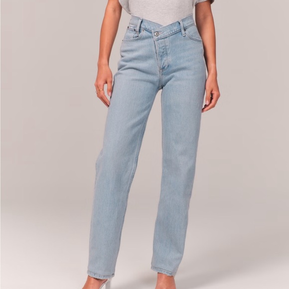 Abercrombie & Fitch Denim - Abercrombie & Fitch Light Blue Straight Leg Jeans